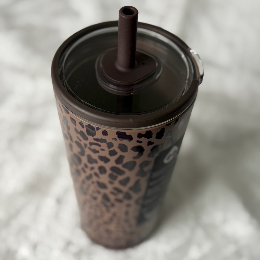 HydroJug Brown Leopard Print Everyday Tumbler Cup 20 oz - Picture 4 of 4